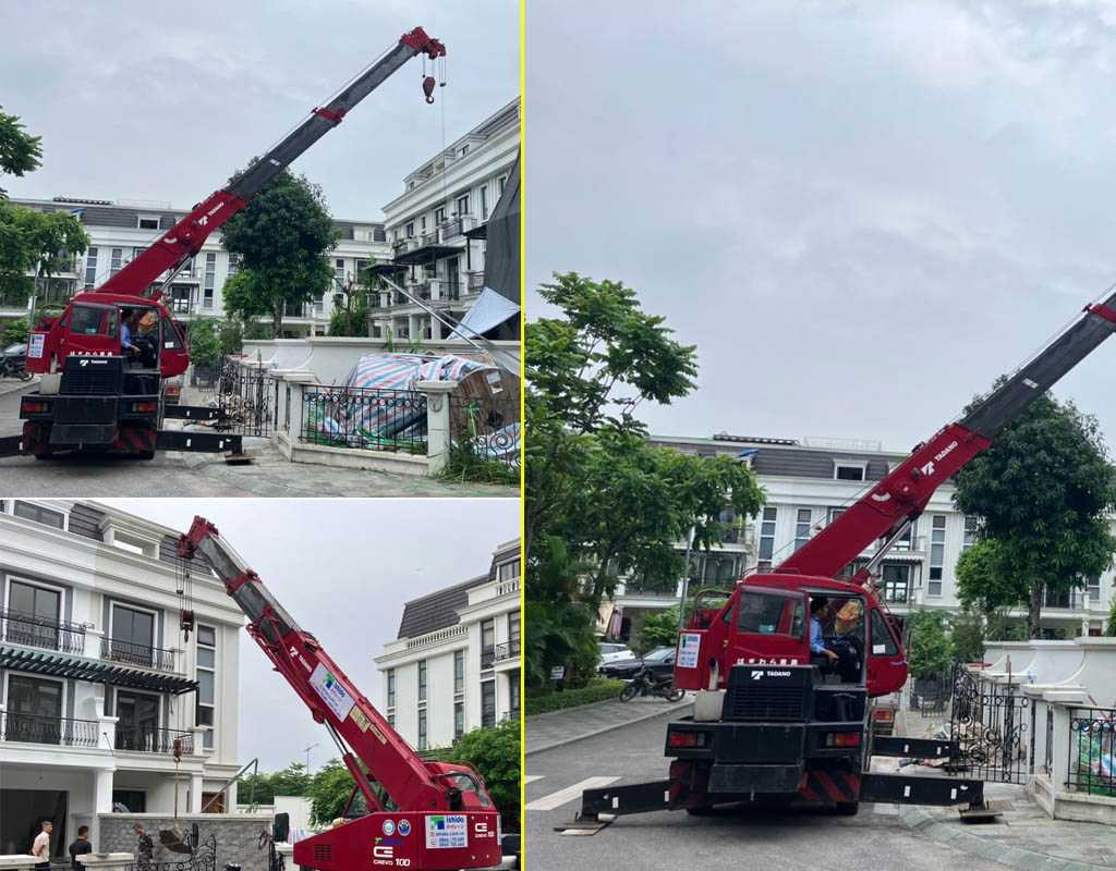 Chúng tôi cho thuê xe cẩu tại Hà Nội giá rẻ