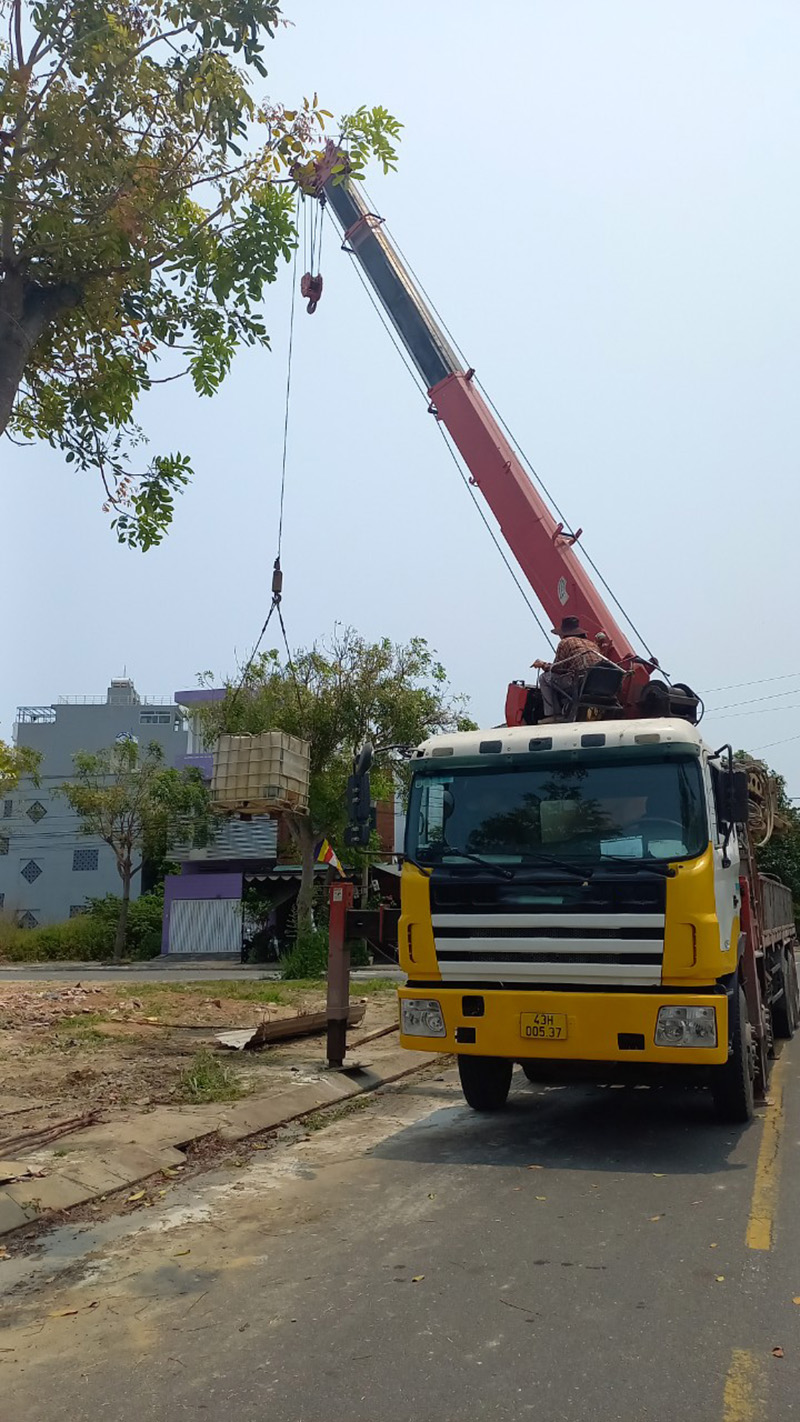 Cho thuê xe cẩu tại Đà Nẵng giá tốt