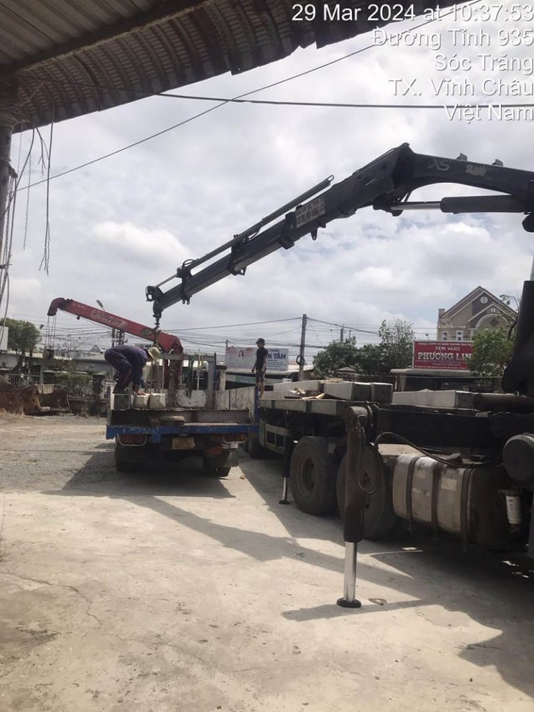 Cho Thuê Xe Cẩu Tại Sóc Trăng Cho thuê xe cẩu tại Vinh Châu Sóc Trăng
